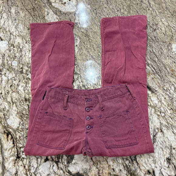 Vintage 1960s Wrangler Flare Leg Pants Corduroy - Picture 1 of 6